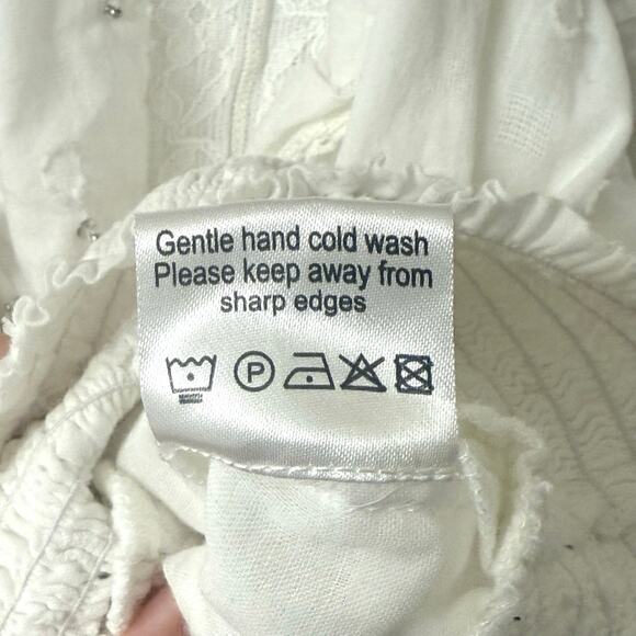 Anthropologie Duet Ginevra Ruffled Embroidered Blouse Size XL - Picture 15 of 16